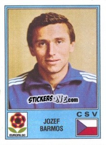 Sticker Jozef Barmos - UEFA Euro Italy 1980 n. 84 - Panini