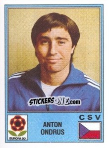 Cromo Anton Ondrus - UEFA Euro Italy 1980 - Panini