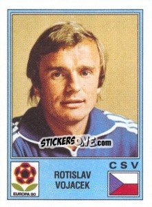 Sticker Rostislav Vojacek - UEFA Euro Italy 1980 n. 86 - Panini