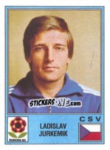 Sticker Ladislav Jurkemik - UEFA Euro Italy 1980 - Panini
