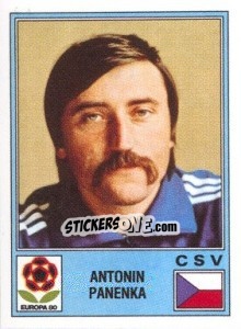 Cromo Antonin Panenka - UEFA Euro Italy 1980 - Panini
