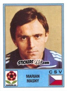 Sticker Marian Masny - UEFA Euro Italy 1980 n. 92 - Panini