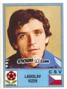 Sticker Ladislav Vizek - UEFA Euro Italy 1980 n. 93 - Panini