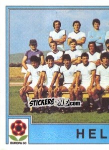 Figurina HELLAS  Team 1 - UEFA Euro Italy 1980 - Panini