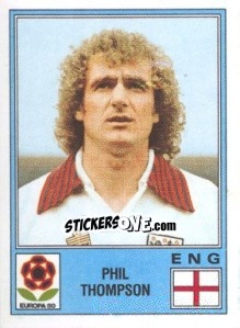 Sticker Phil Thompson - UEFA Euro Italy 1980 - Panini