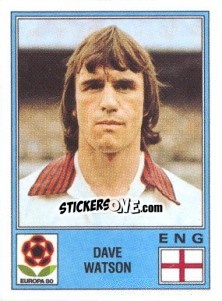 Sticker Dave Watson - UEFA Euro Italy 1980 - Panini