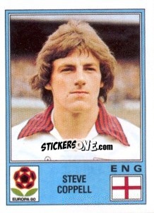 Sticker Steve Coppell - UEFA Euro Italy 1980 n. 124 - Panini