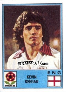 Sticker Kevin Keegan - UEFA Euro Italy 1980 n. 125 - Panini