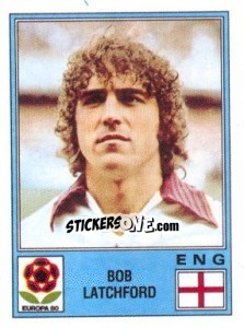 Sticker Bob Latchford - UEFA Euro Italy 1980 n. 126 - Panini