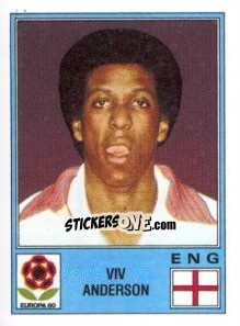Sticker Viv Anderson - UEFA Euro Italy 1980 n. 129 - Panini