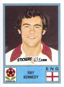 Sticker Ray Kennedy - UEFA Euro Italy 1980 n. 131 - Panini