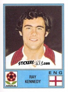 Figurina Ray Kennedy - UEFA Euro Italy 1980 - Panini