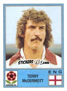 Sticker Terry McDermott - UEFA Euro Italy 1980 - Panini