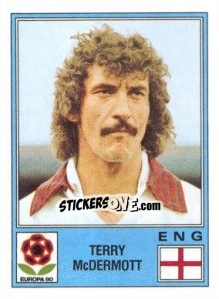 Sticker Terry McDermott - UEFA Euro Italy 1980 n. 132 - Panini