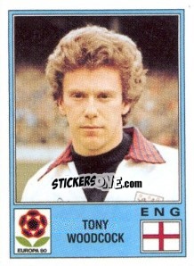 Sticker Tony Woodcock - UEFA Euro Italy 1980 - Panini
