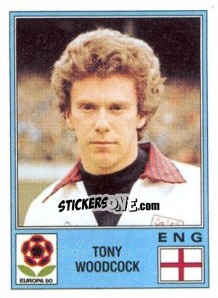 Sticker Tony Woodcock - UEFA Euro Italy 1980 n. 134 - Panini