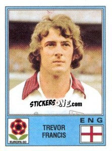 Sticker Trevor Francis - UEFA Euro Italy 1980 n. 135 - Panini
