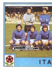 Sticker ITALIA Team 1 - UEFA Euro Italy 1980 - Panini
