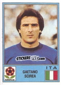 Sticker Gaetano Scirea - UEFA Euro Italy 1980 n. 142 - Panini