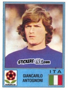 Sticker Giancarlo Antognoni - UEFA Euro Italy 1980 n. 147 - Panini