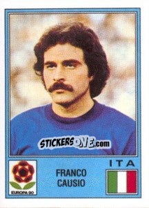 Sticker Franco Causio - UEFA Euro Italy 1980 - Panini