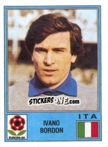 Sticker Ivano Bordon - UEFA Euro Italy 1980 n. 151 - Panini
