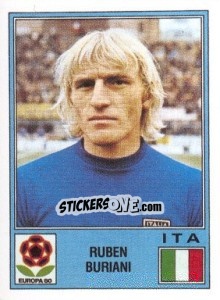 Sticker Ruben Buriani - UEFA Euro Italy 1980 - Panini