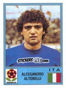 Sticker Alessandro Altobelli - UEFA Euro Italy 1980 n. 158 - Panini