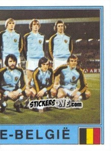Sticker BELGIQUE Team 2 - UEFA Euro Italy 1980 - Panini