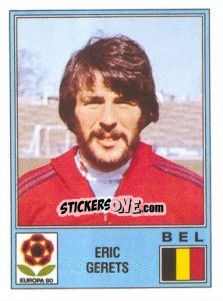 Sticker Eric Gerets - UEFA Euro Italy 1980 - Panini