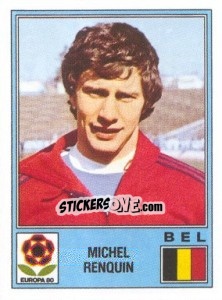 Sticker Michel Renquin - UEFA Euro Italy 1980 n. 167 - Panini