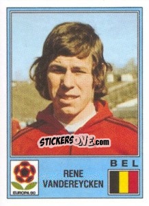 Sticker Rene Vandereycken - UEFA Euro Italy 1980 - Panini