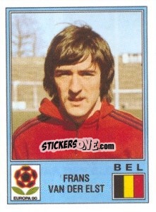 Sticker Frans Van Der Elst - UEFA Euro Italy 1980 n. 172 - Panini