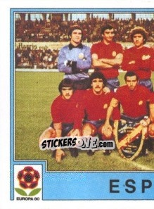 Sticker ESPAñA Team 1 - UEFA Euro Italy 1980 - Panini