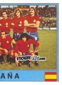 Sticker ESPAñA Team 2 - UEFA Euro Italy 1980 - Panini