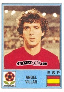 Cromo Angel Villar - UEFA Euro Italy 1980 n. 186 - Panini