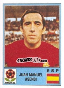 Sticker Juan Manuel Asensi - UEFA Euro Italy 1980 n. 188 - Panini