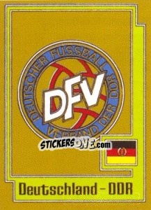 Sticker DEUTSCHLAND-DDR Badge - UEFA Euro Italy 1980 - Panini