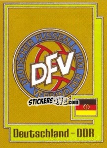Sticker DEUTSCHLAND-DDR Badge - UEFA Euro Italy 1980 n. 194 - Panini
