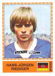 Sticker Hans-Jürgen Riediger - UEFA Euro Italy 1980 - Panini