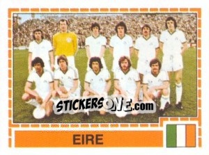 Sticker EIRE Team - UEFA Euro Italy 1980 - Panini