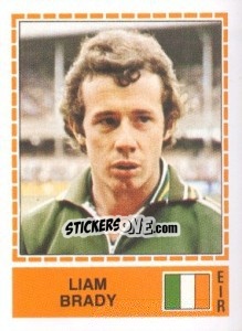 Sticker Liam Brady - UEFA Euro Italy 1980 - Panini