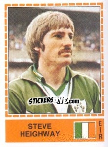 Sticker Steve Heighway - UEFA Euro Italy 1980 - Panini