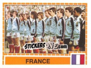 Sticker FRANCE Team - UEFA Euro Italy 1980 n. 203 - Panini