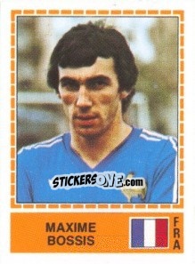 Sticker Maxime Bossis - UEFA Euro Italy 1980 n. 205 - Panini