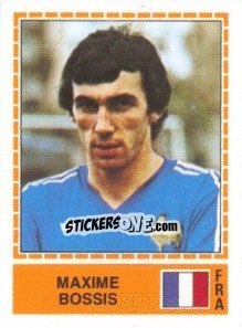 Sticker Maxime Bossis - UEFA Euro Italy 1980 - Panini