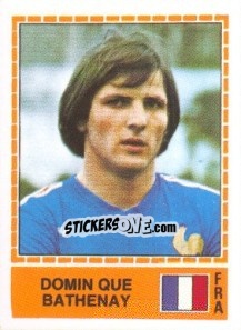 Sticker Domin Que Bathenay - UEFA Euro Italy 1980 - Panini