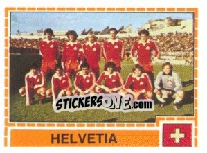 Sticker HELVETIA Team - UEFA Euro Italy 1980 n. 208 - Panini