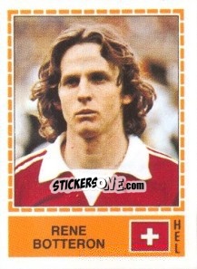 Sticker Rene Botteron - UEFA Euro Italy 1980 n. 211 - Panini
