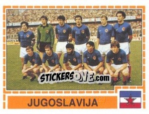 Cromo JUGOSLAVIA Team - UEFA Euro Italy 1980 - Panini